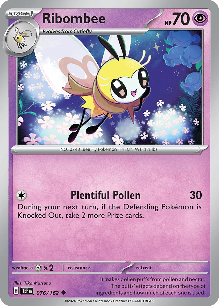 Ribombee Pokemon card