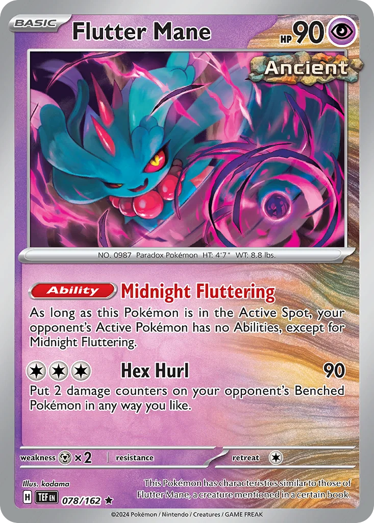 Flutter Mane Pokemon card