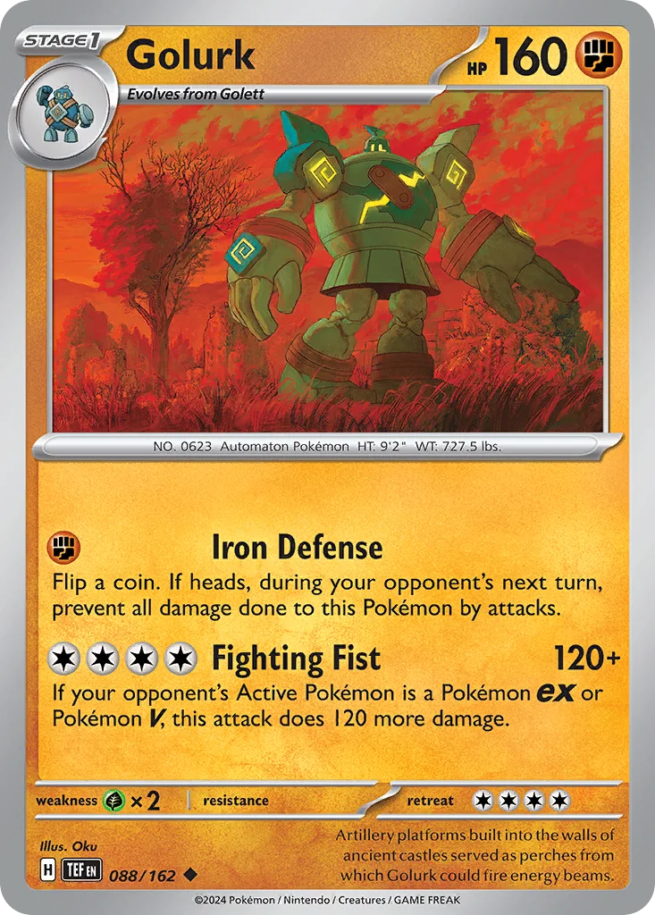 Golurk Pokemon card