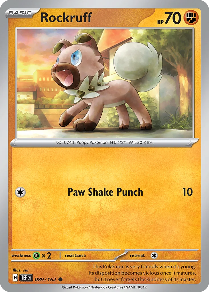Rockruff Pokemon card