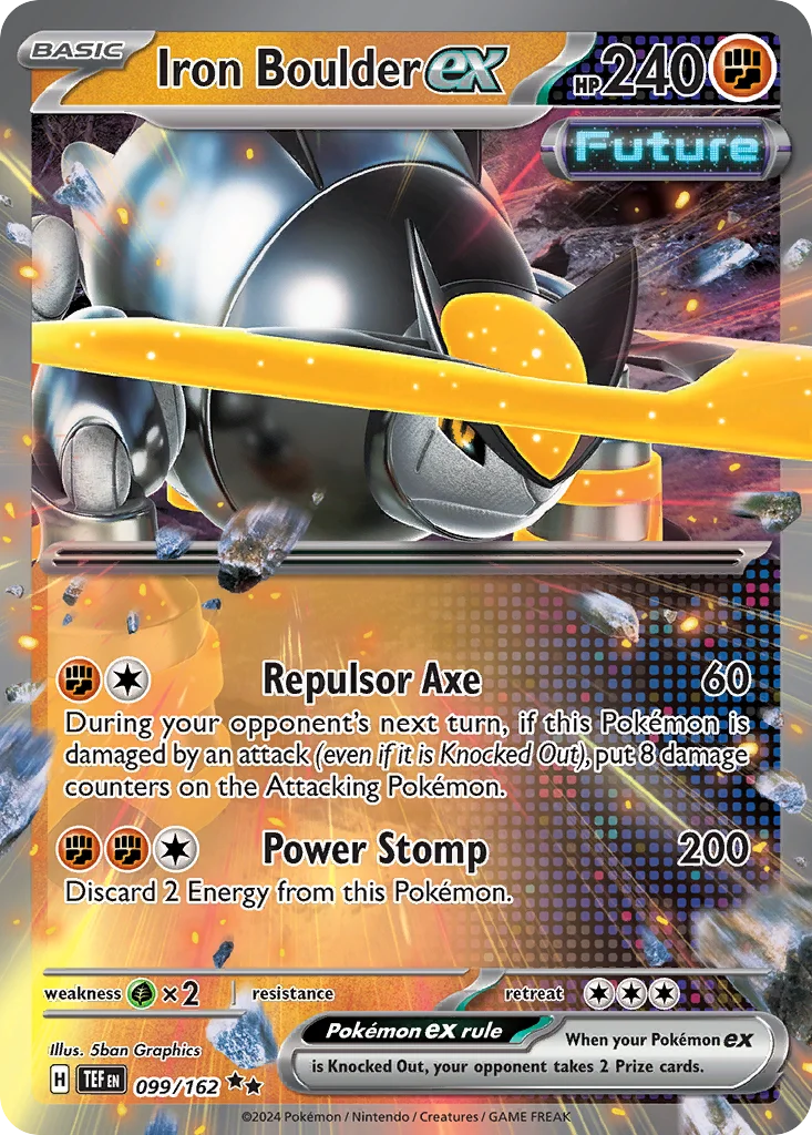 Iron Boulder ex Pokemon card