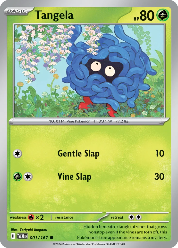 Tangela Pokemon card