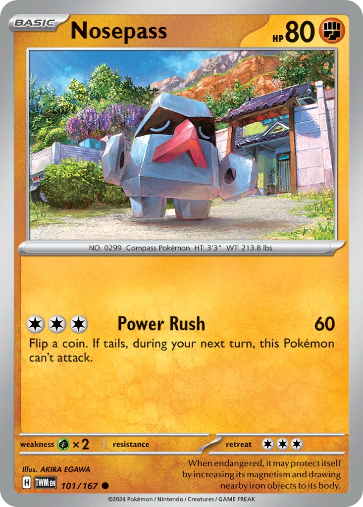 Nosepass Pokemon card