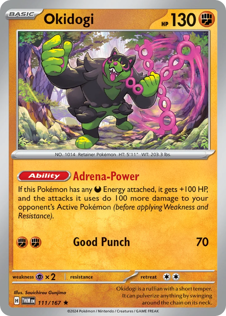 Okidogi Pokemon card