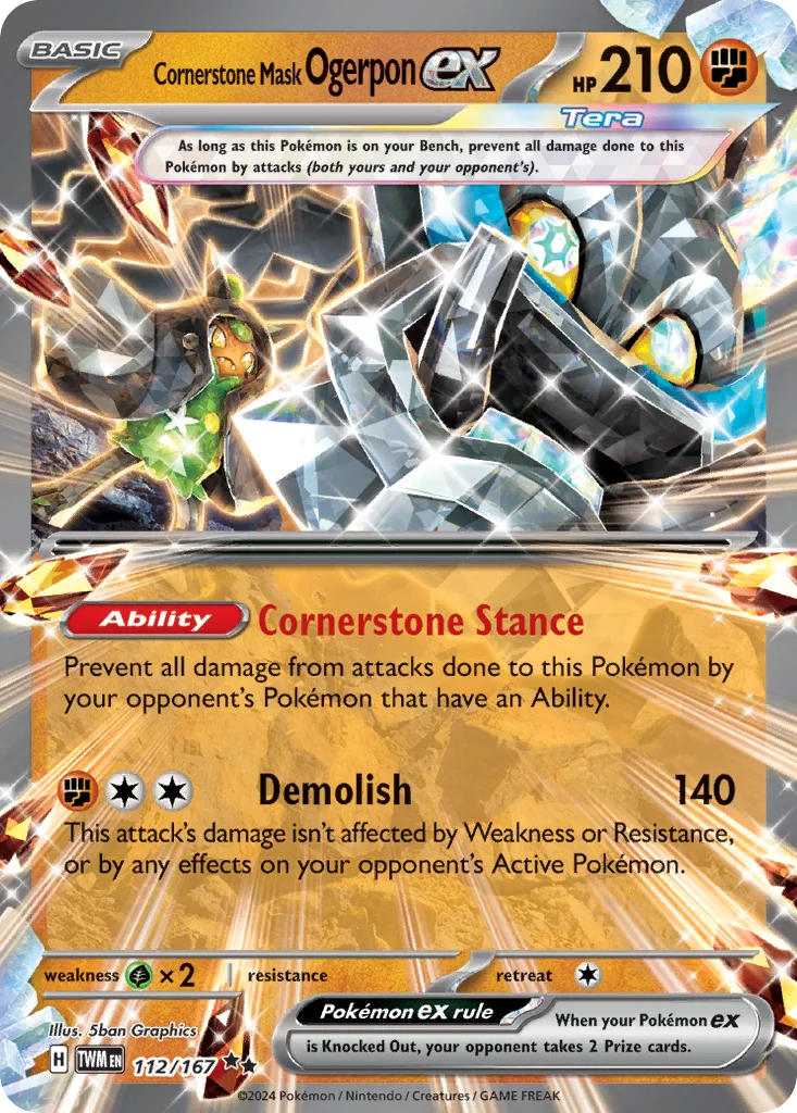 Cornerstone Mask Ogerpon ex Pokemon card