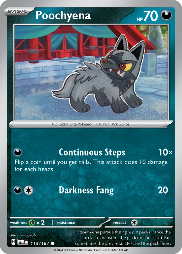 Poochyena Pokemon card
