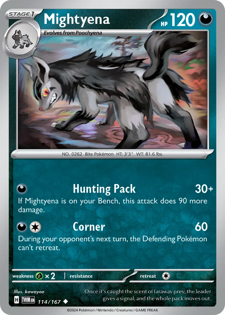 Mightyena Pokemon card