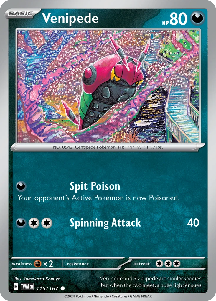 Venipede Pokemon card