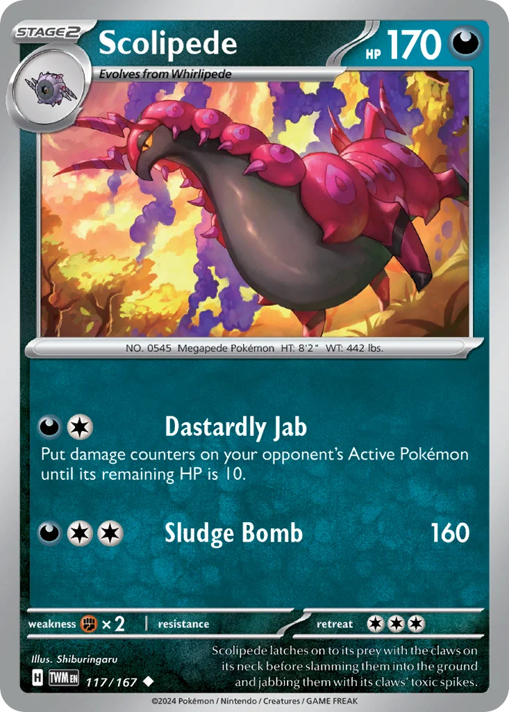 Scolipede Pokemon card