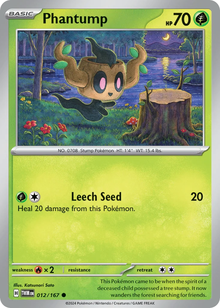 Phantump Pokemon card