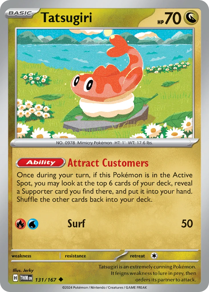 Tatsugiri Pokemon card