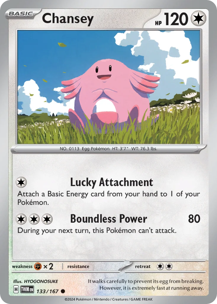 Chansey Pokemon card