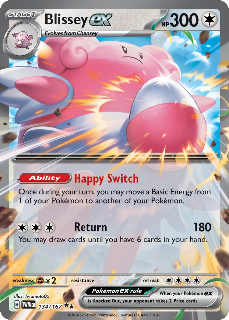 Blissey ex Pokemon card