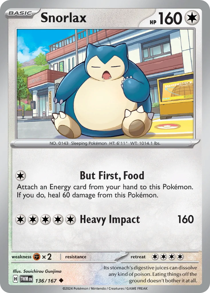 Snorlax Pokemon card