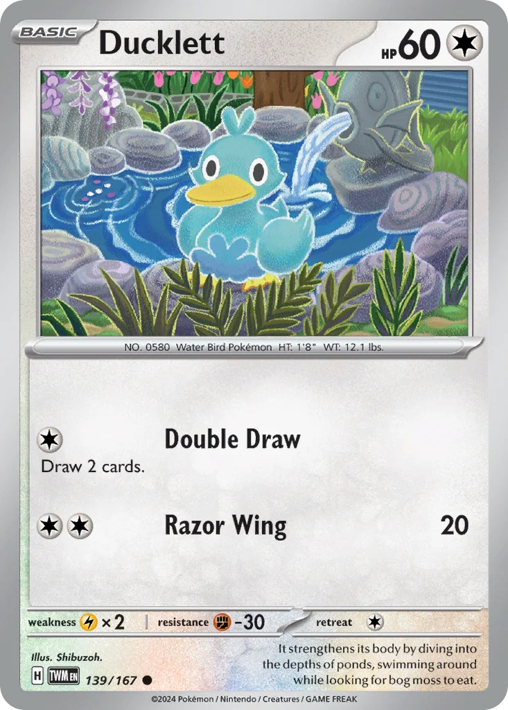 Ducklett Pokemon card