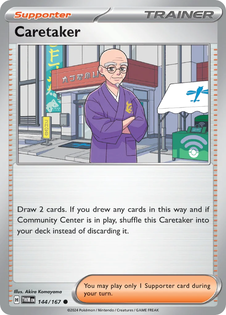 Caretaker Pokemon card