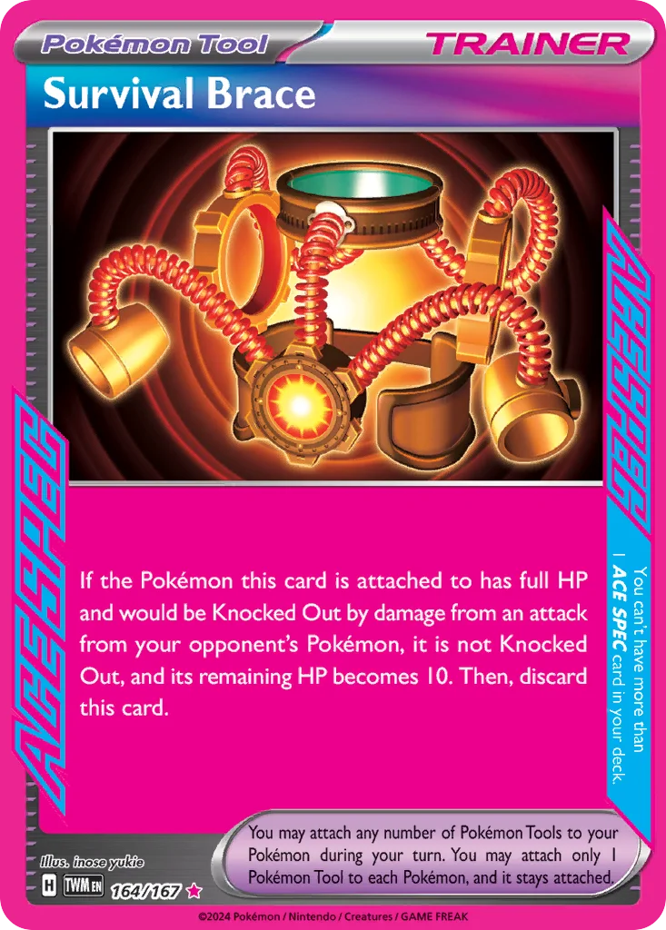 Survival Brace Pokemon card