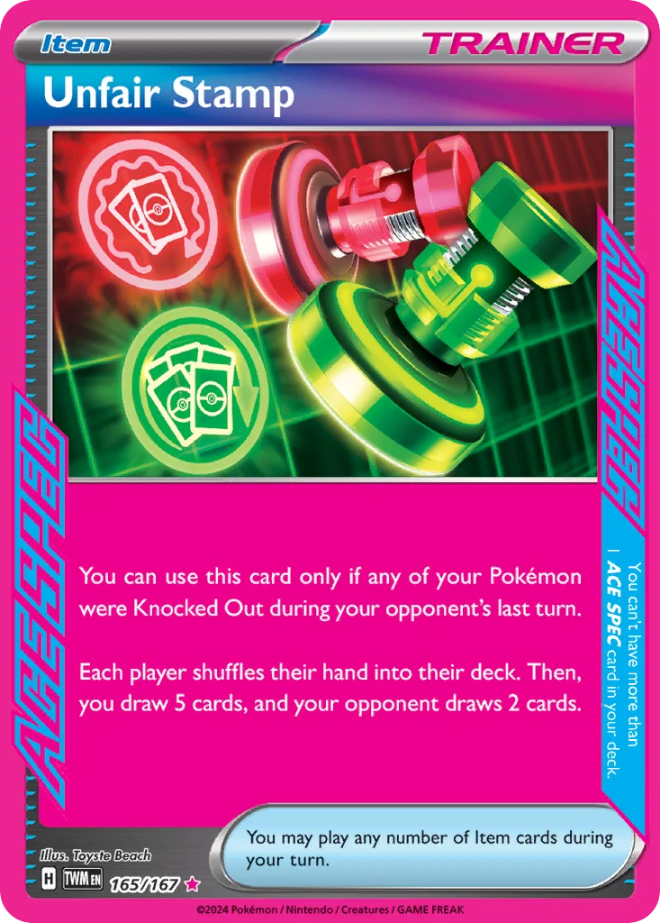 Unfair Stamp Pokemon card