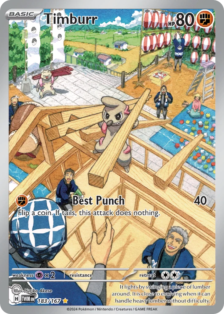 Timburr Pokemon card