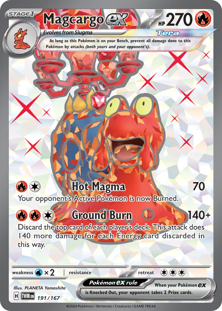 Magcargo ex Pokemon card