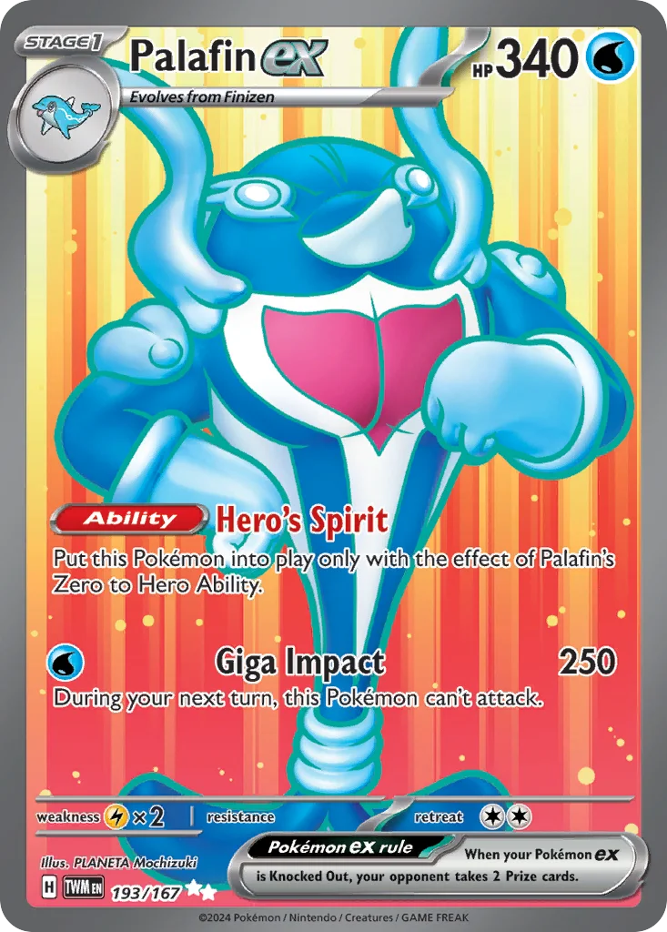 Palafin ex Pokemon card