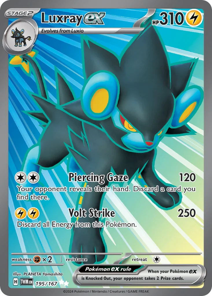 Luxray ex Pokemon card