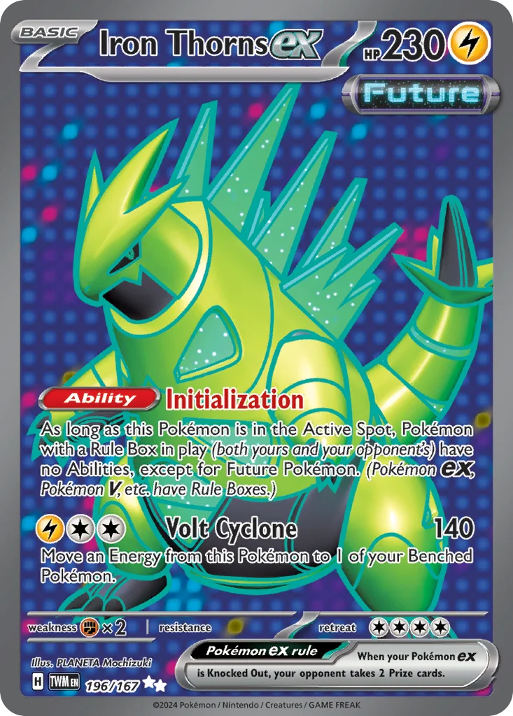 Iron Thorns ex Pokemon card