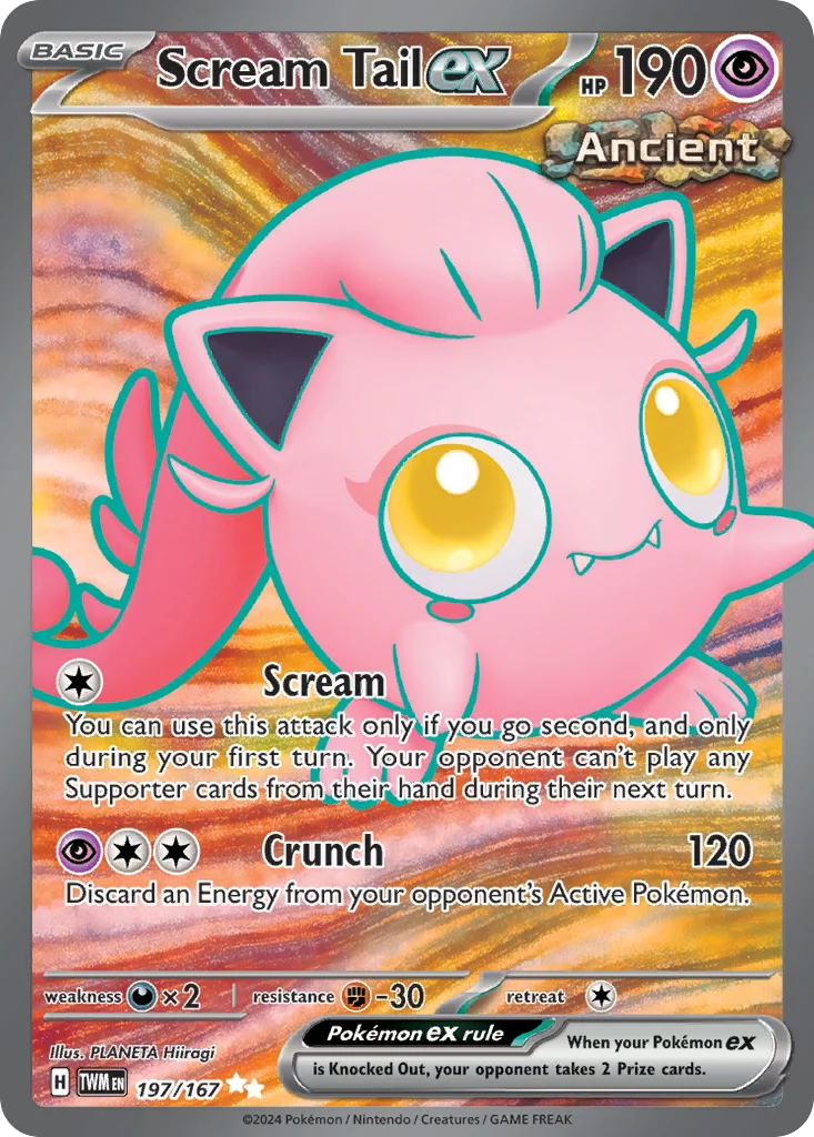 Scream Tail ex Pokemon card