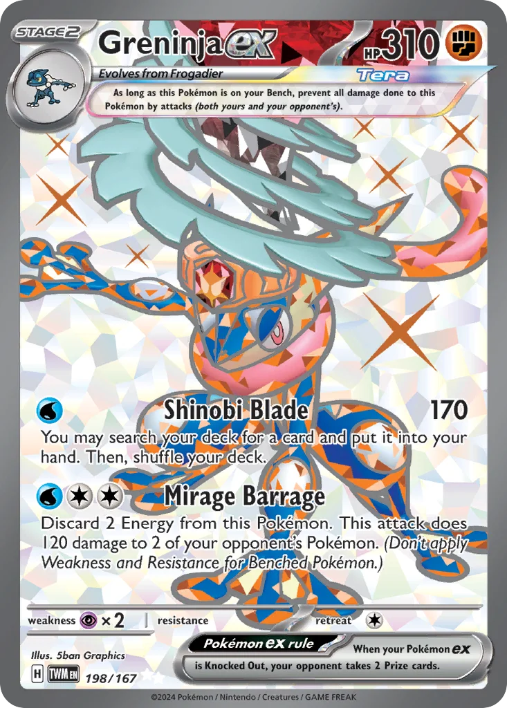 Greninja ex Pokemon card