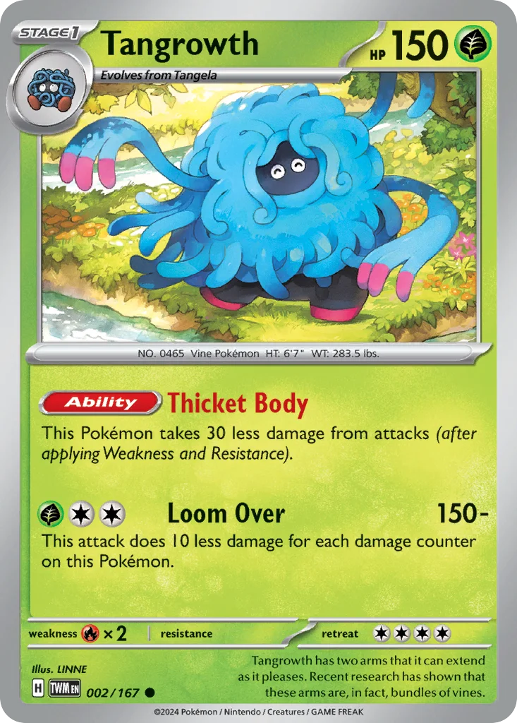 Tangrowth Pokemon card