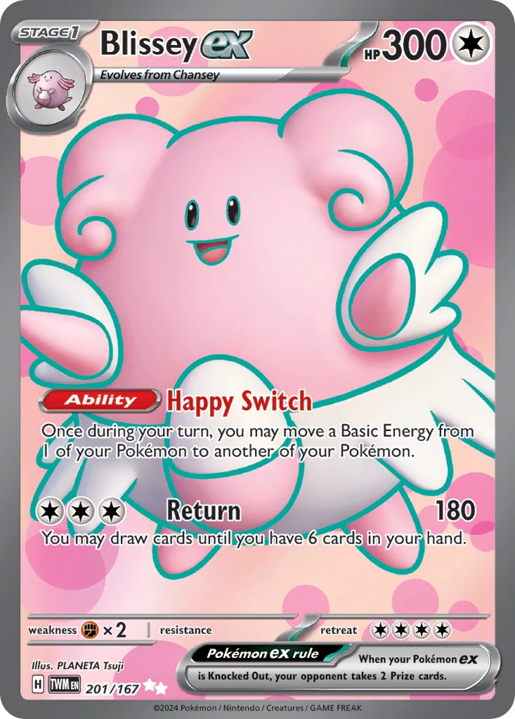 Blissey ex Pokemon card