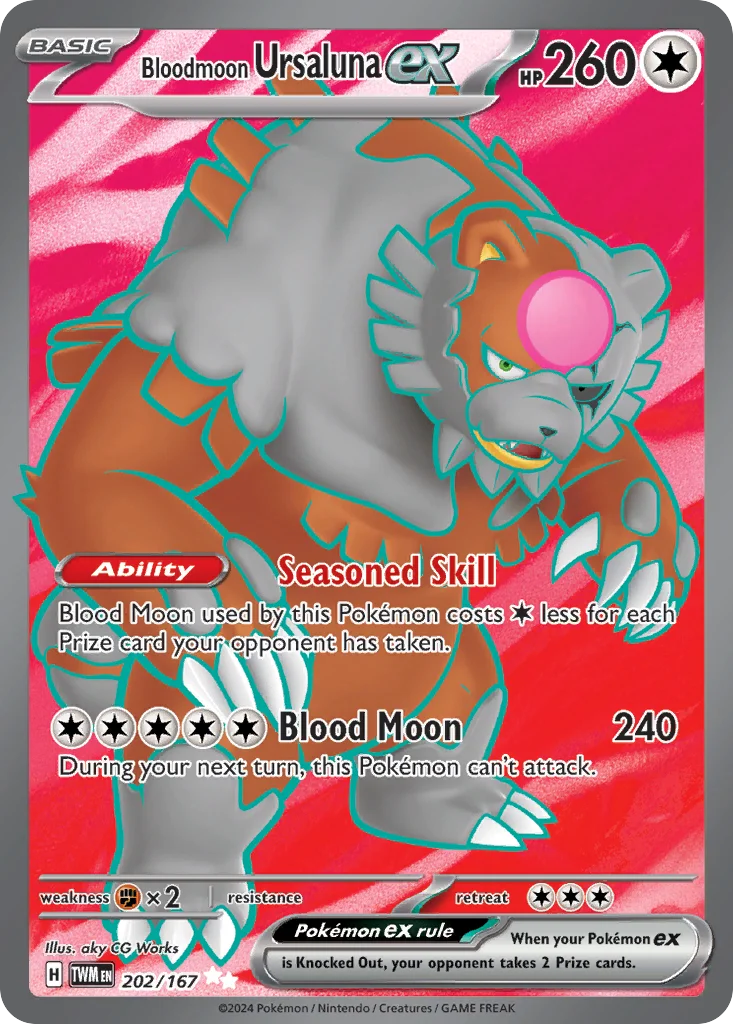 Bloodmoon Ursaluna ex Pokemon card