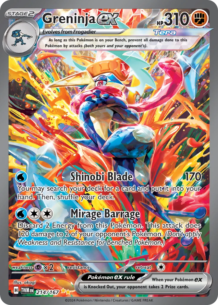 Greninja ex Pokemon card