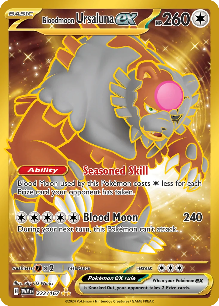 Bloodmoon Ursaluna ex Pokemon card