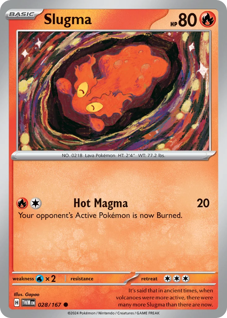 Slugma Pokemon card