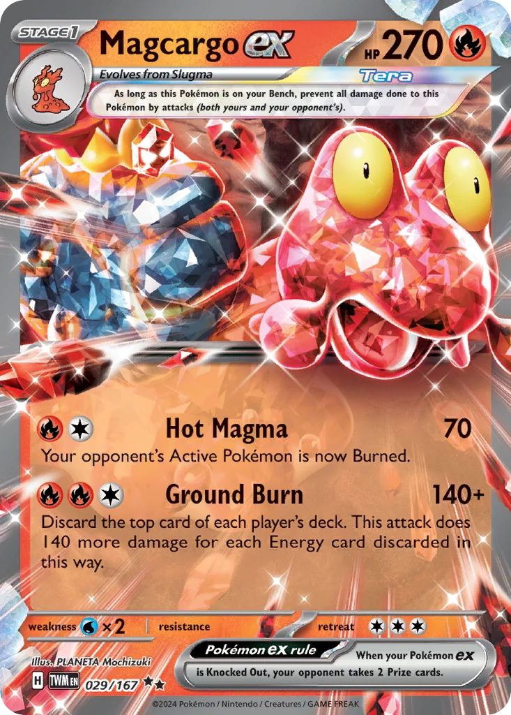 Magcargo ex Pokemon card
