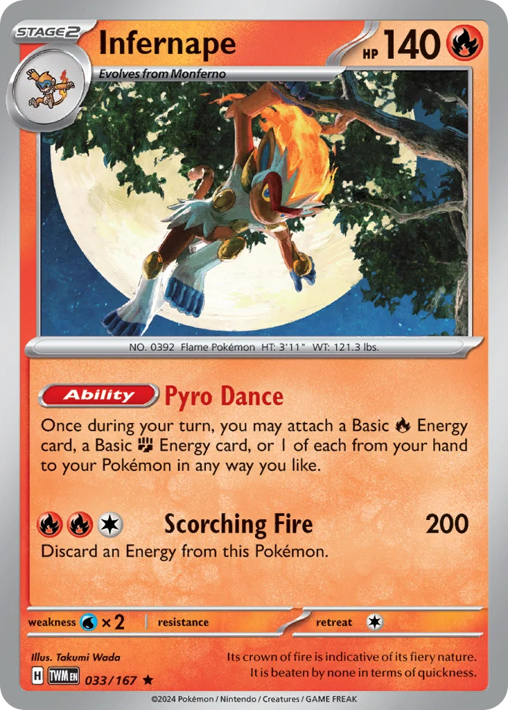 Infernape Pokemon card