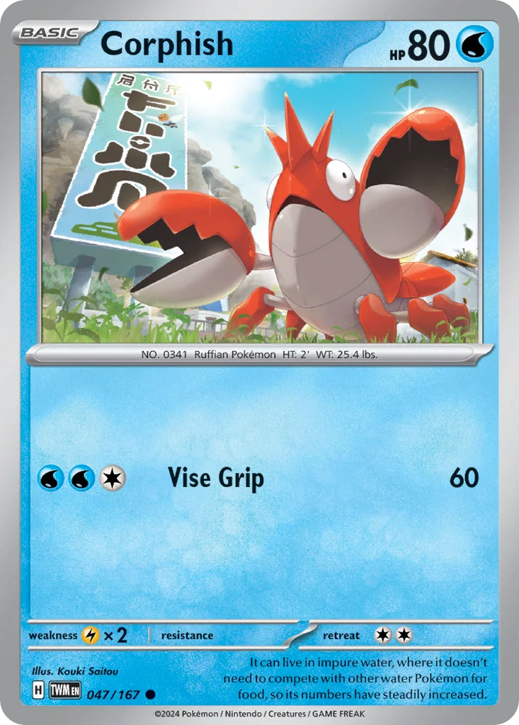 Corphish Pokemon card