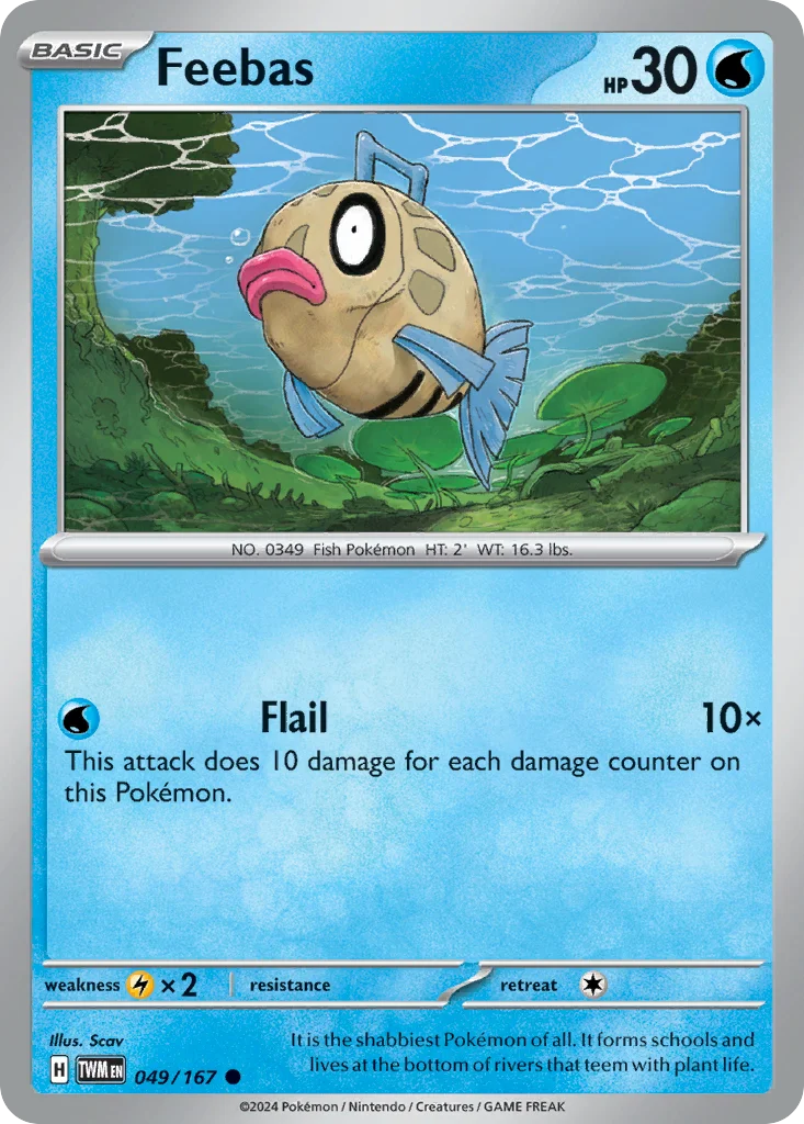 Feebas Pokemon card