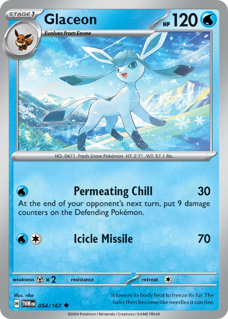 Glaceon Pokemon card