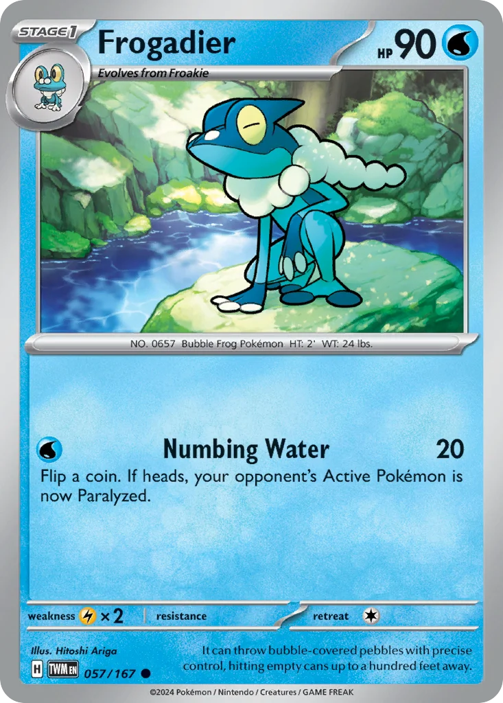 Frogadier Pokemon card