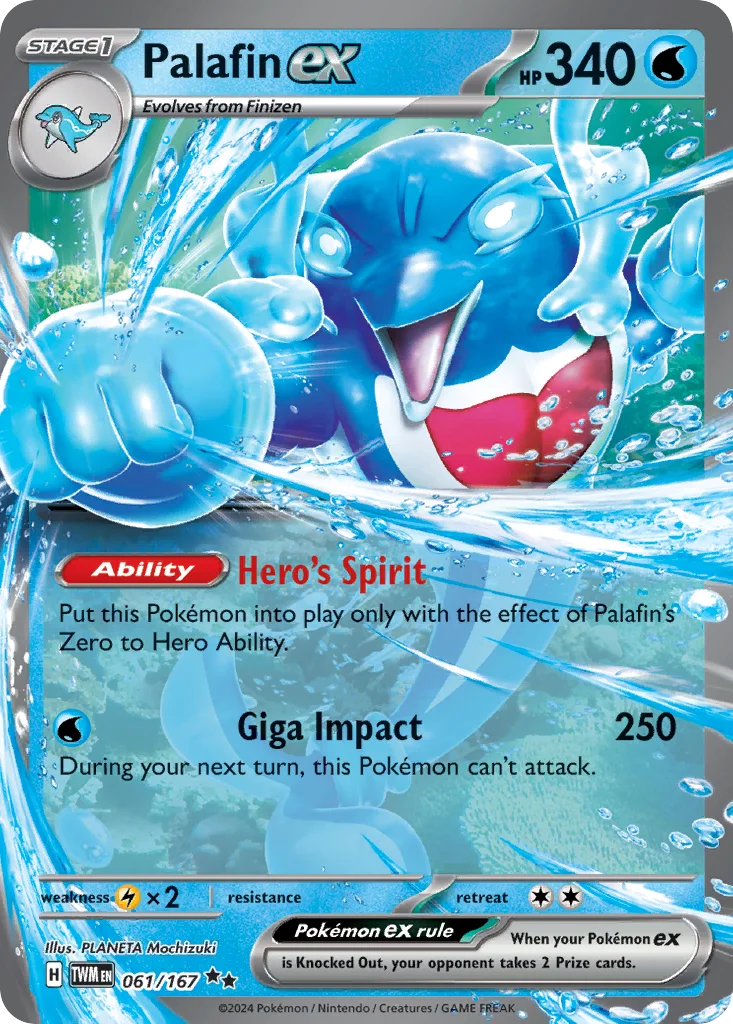 Palafin ex Pokemon card