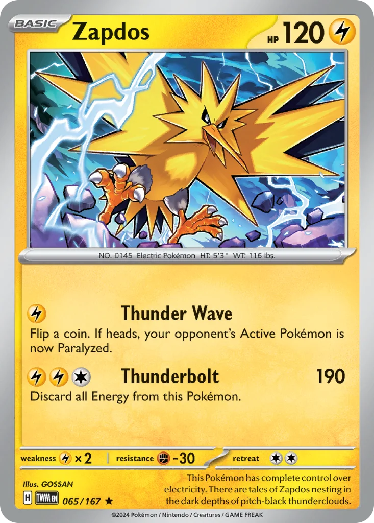 Zapdos Pokemon card