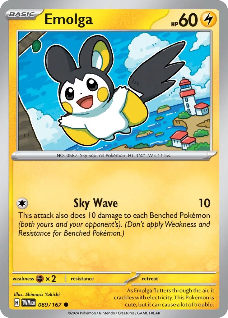Emolga Pokemon card