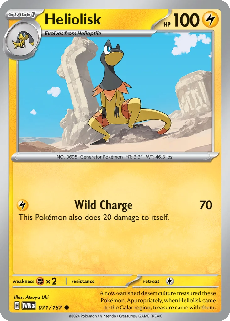 Heliolisk Pokemon card