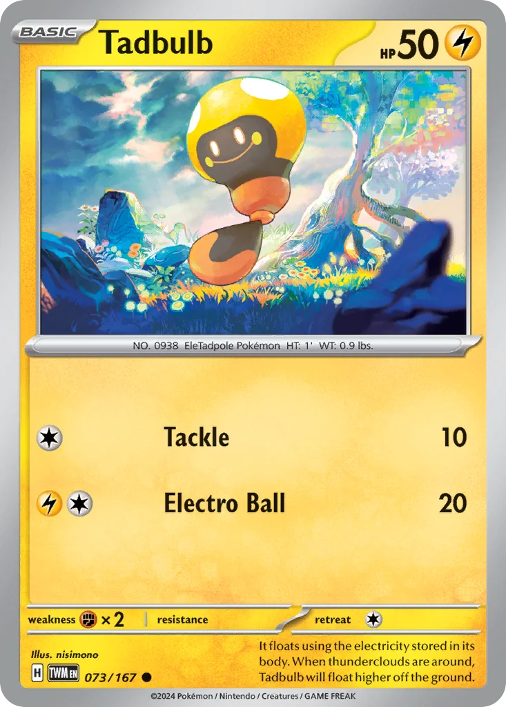 Tadbulb Pokemon card