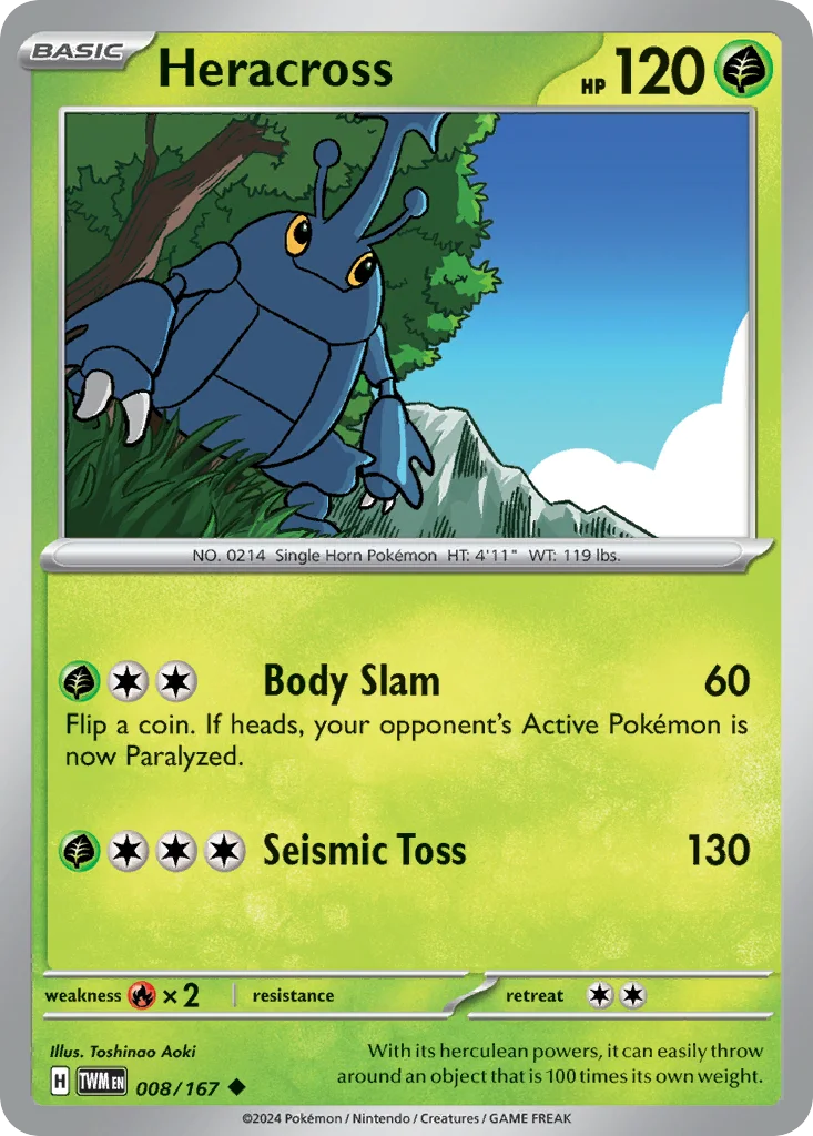 Heracross Pokemon card