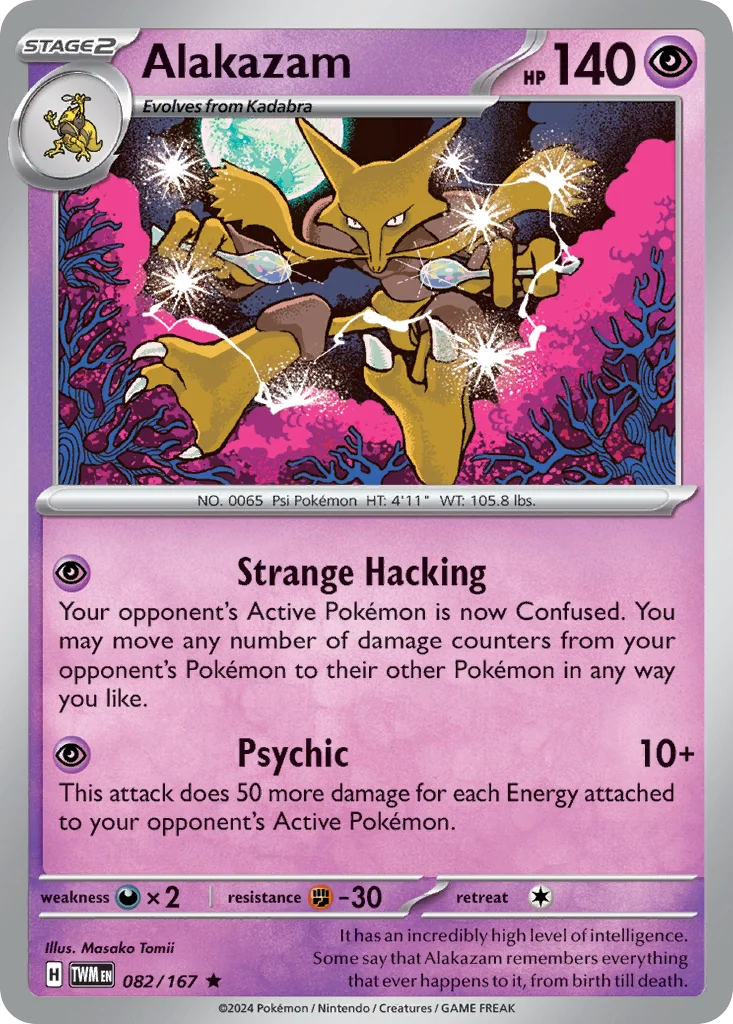 Alakazam Pokemon card