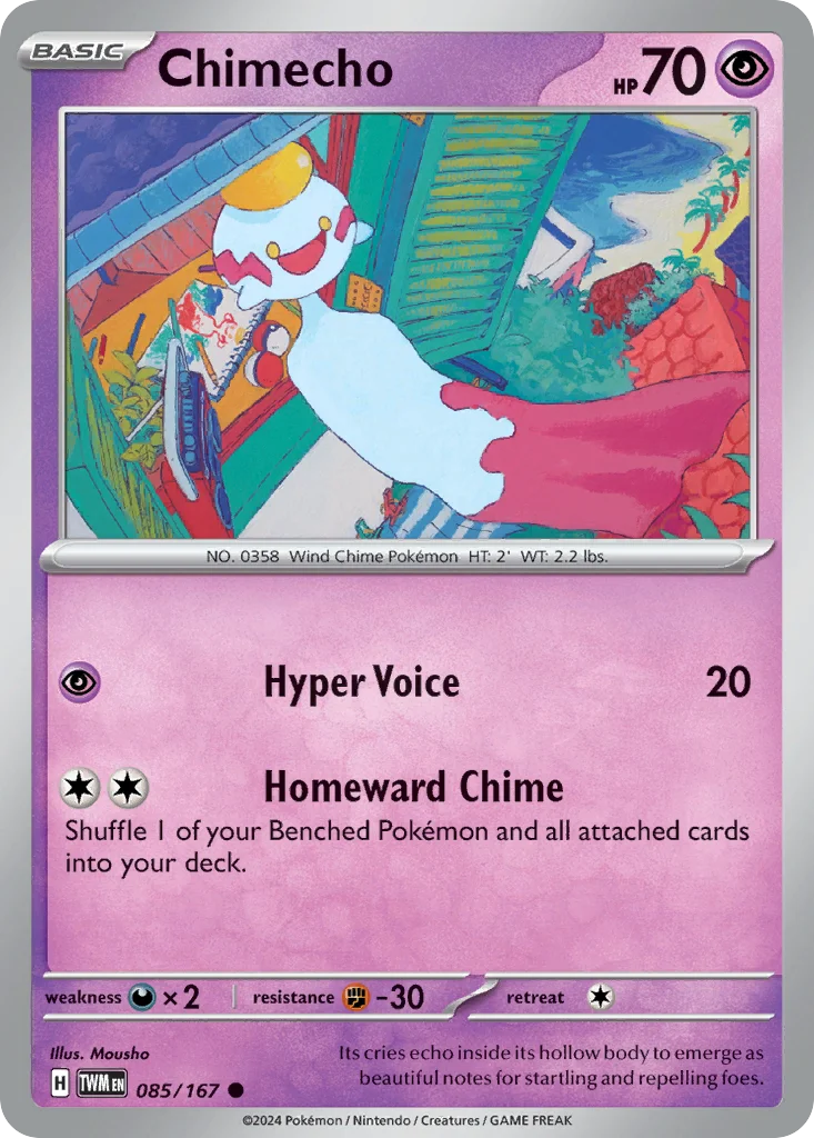 Chimecho Pokemon card