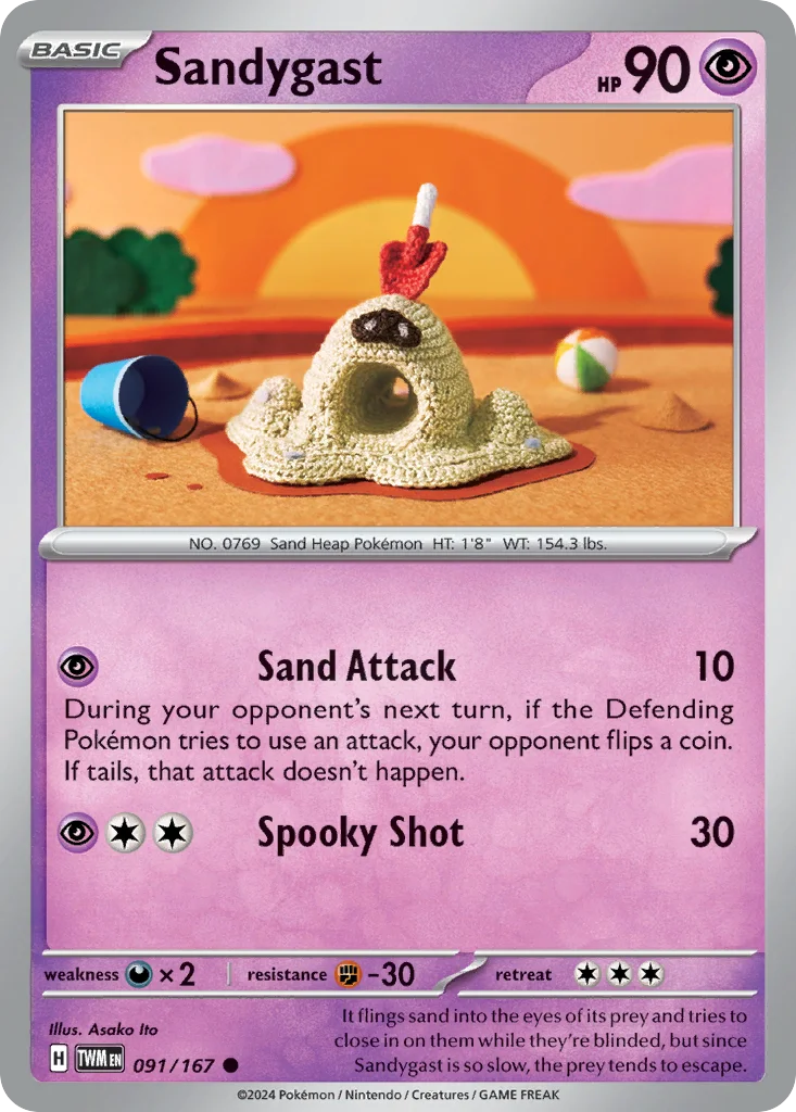 Sandygast Pokemon card